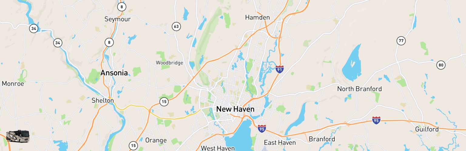 Class A RV Rentals Map New Haven, CT
