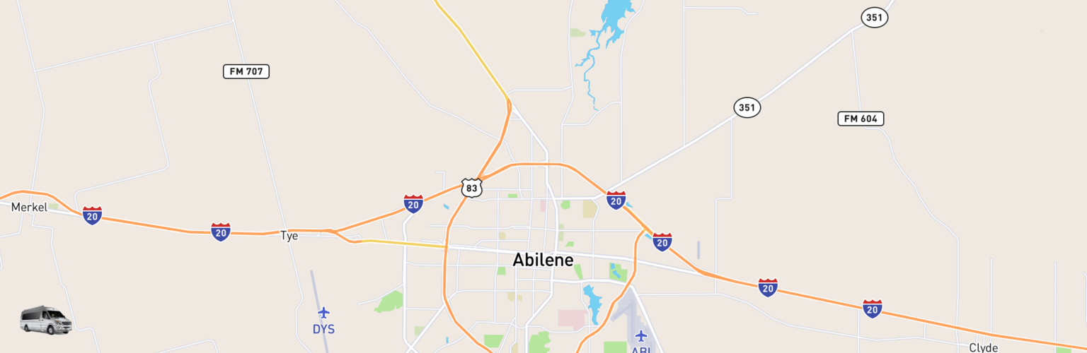 Class B RV Rentals Map Abilene, TX