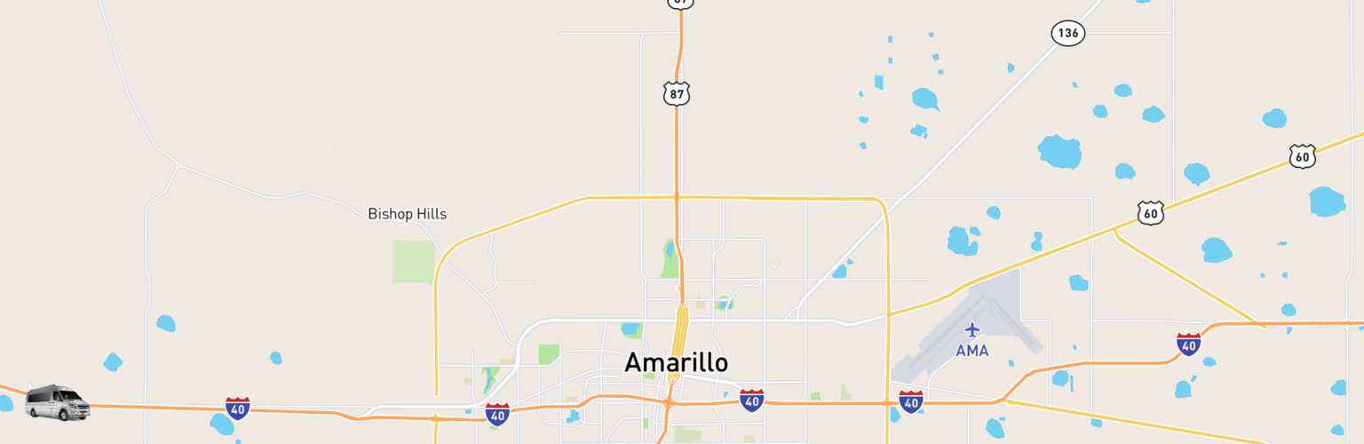 Class B RV Rentals Map Amarillo, TX