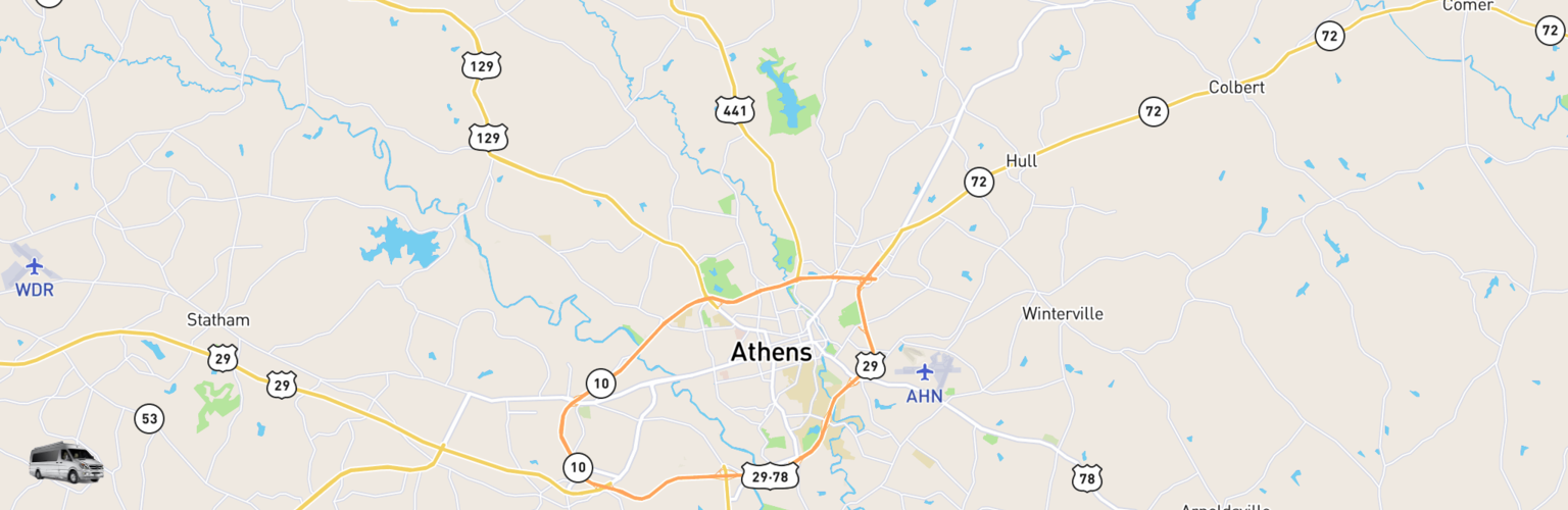 Class B RV Rentals Map Athens, GA