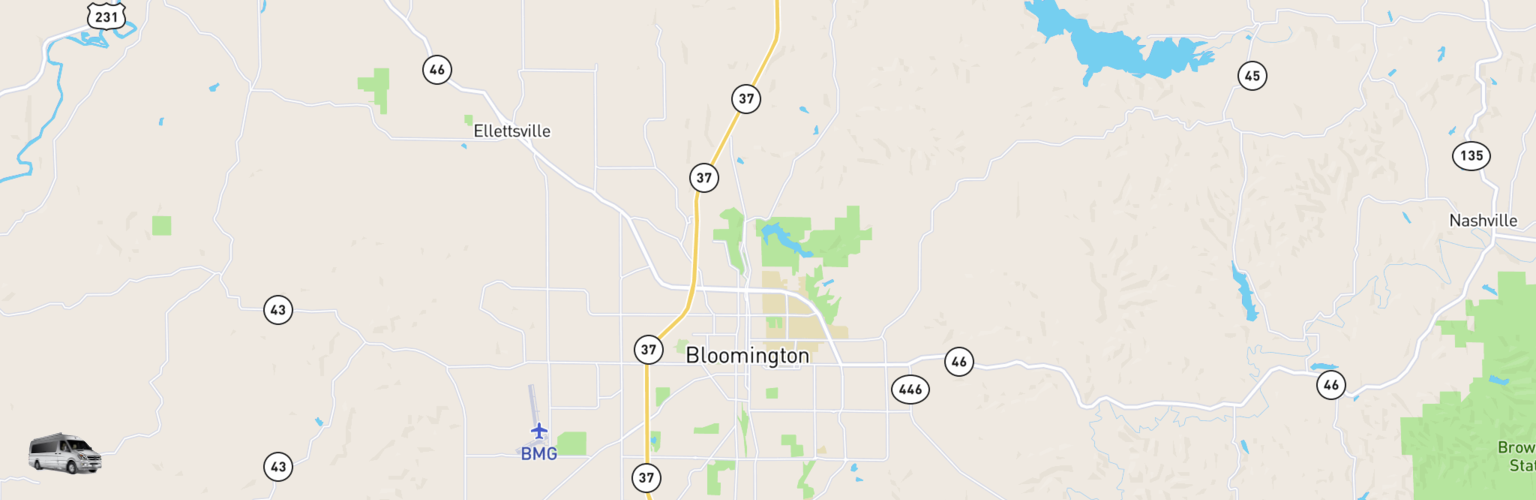 Class B RV Rentals Map Bloomington, IN