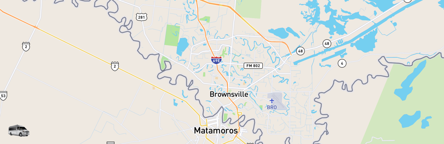 Class B RV Rentals Map Brownsville, TX