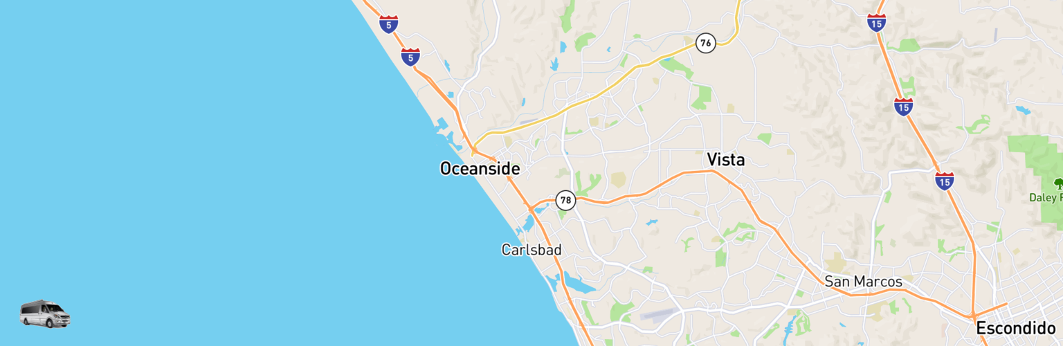 Class B RV Rentals Map Carlsbad, CA