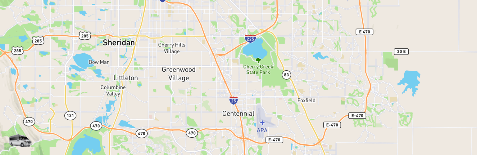 Class B RV Rentals Map Centennial, CO