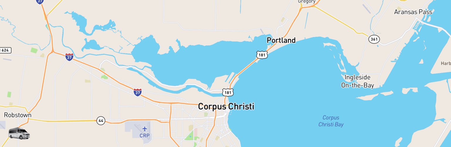 Class B RV Rentals Map Corpus Christi, TX