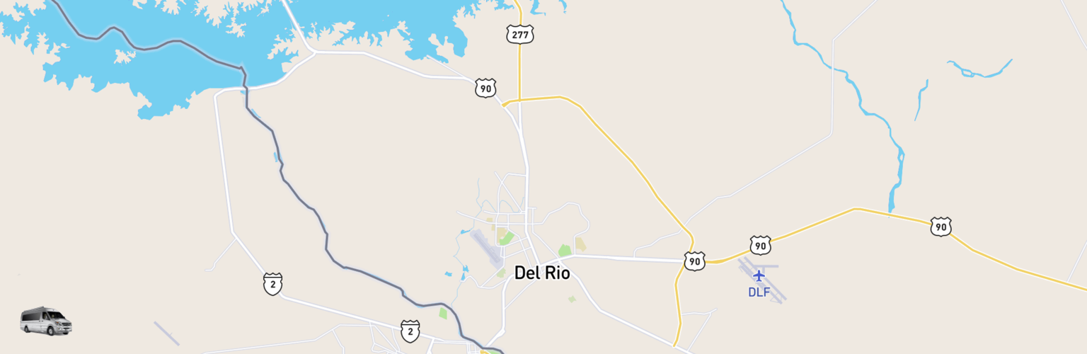Class B RV Rentals Map Del Rio, TX
