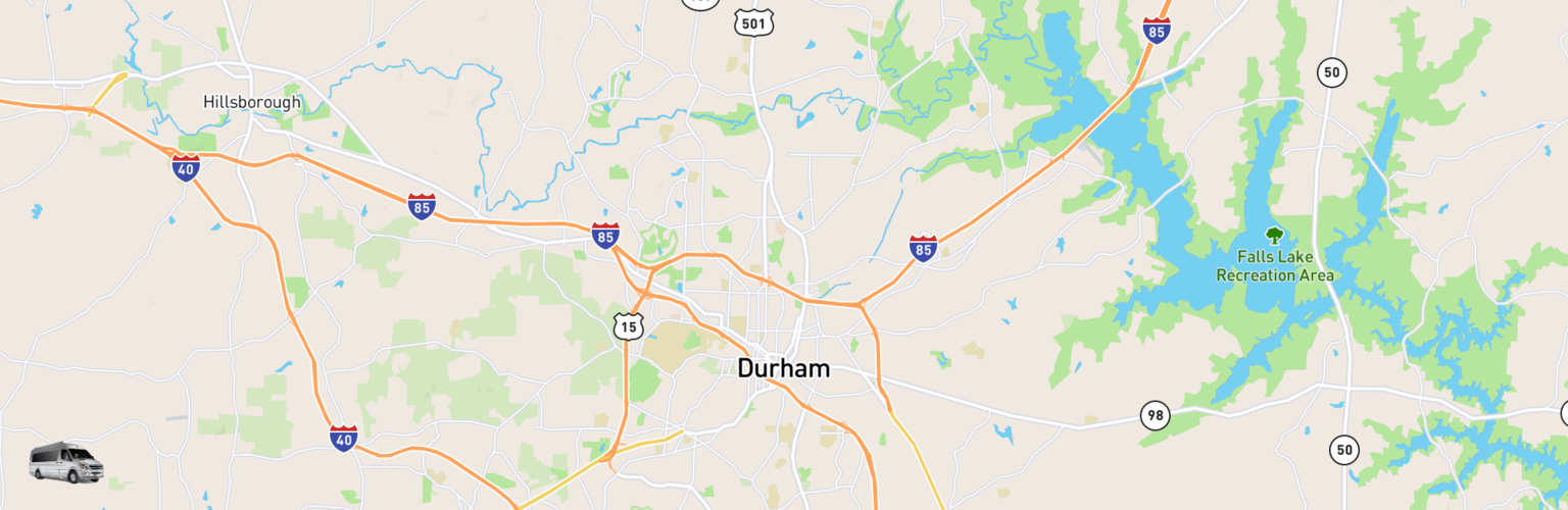 Class B RV Rentals Map Durham, NC