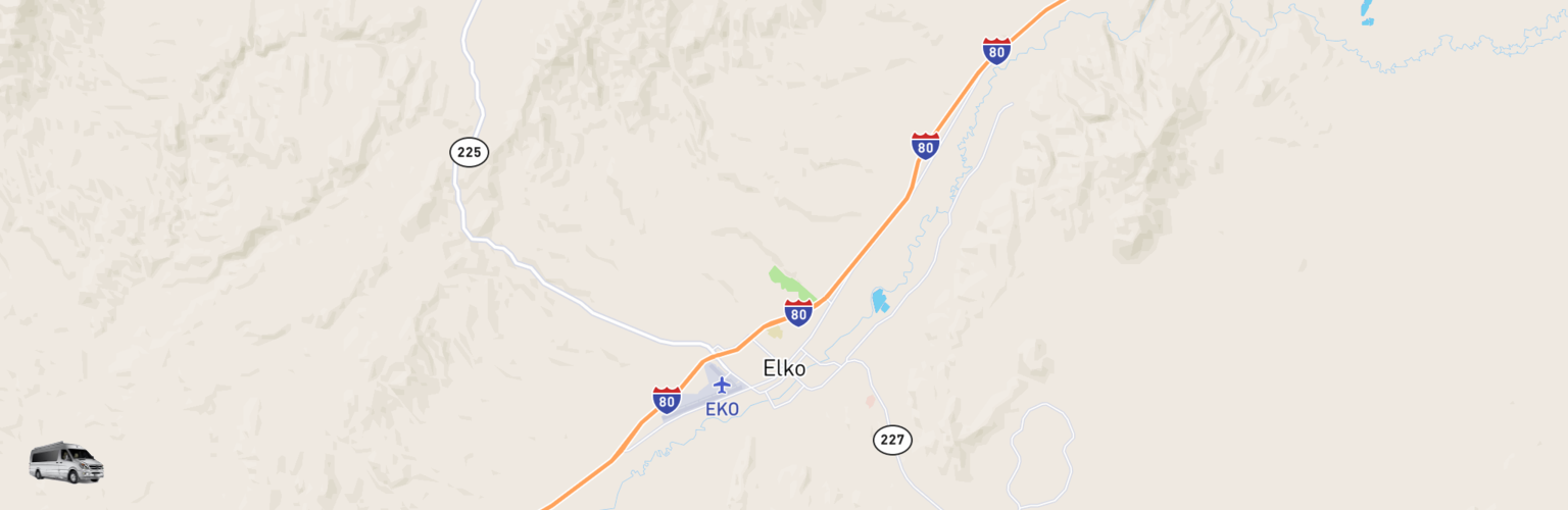 Class B RV Rentals Map Elko, NV
