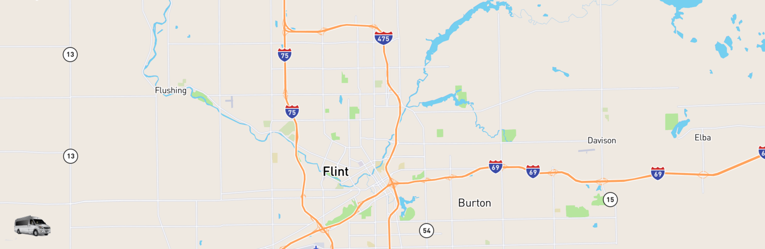 Class B RV Rentals Map Flint, MI