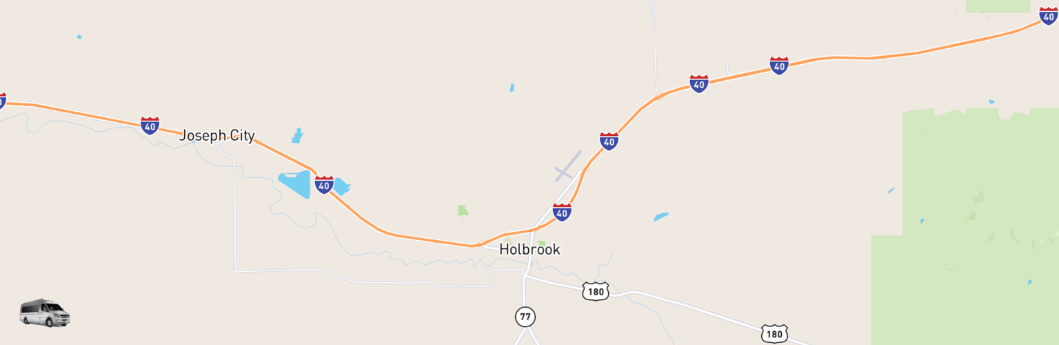 Class B RV Rentals Map Holbrook, AZ