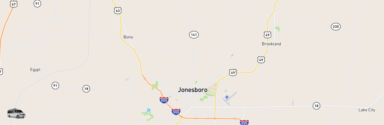 Class B RV Rentals Map Jonesboro, AR