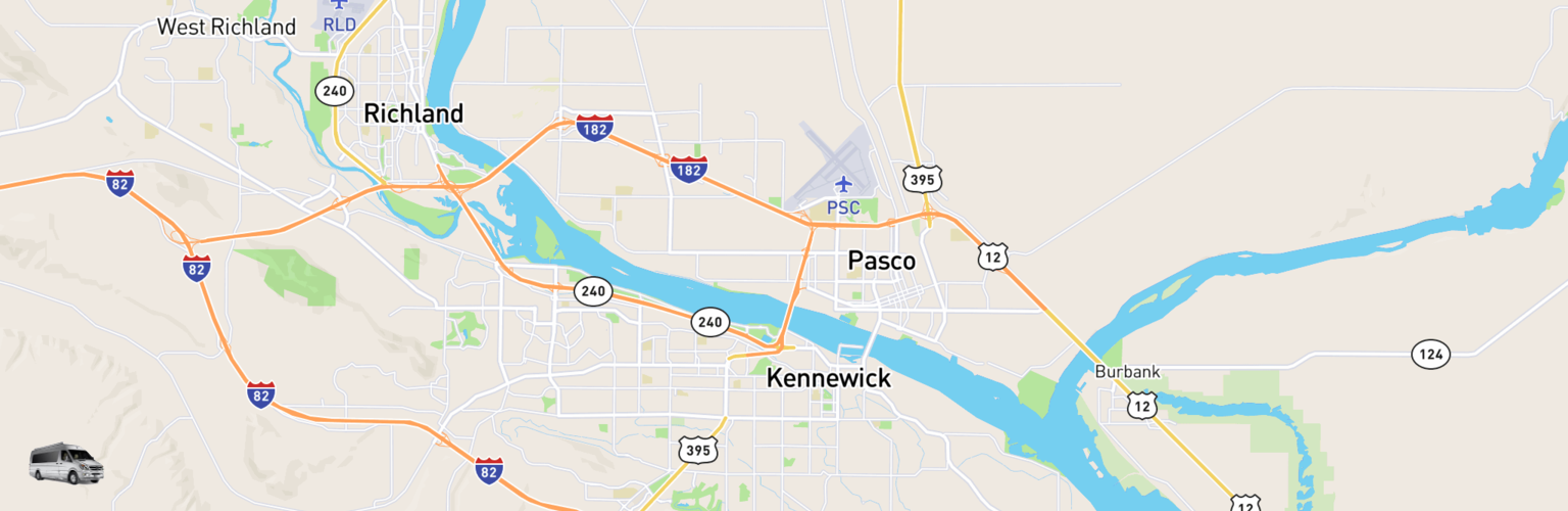 Class B RV Rentals Map Kennewick, WA
