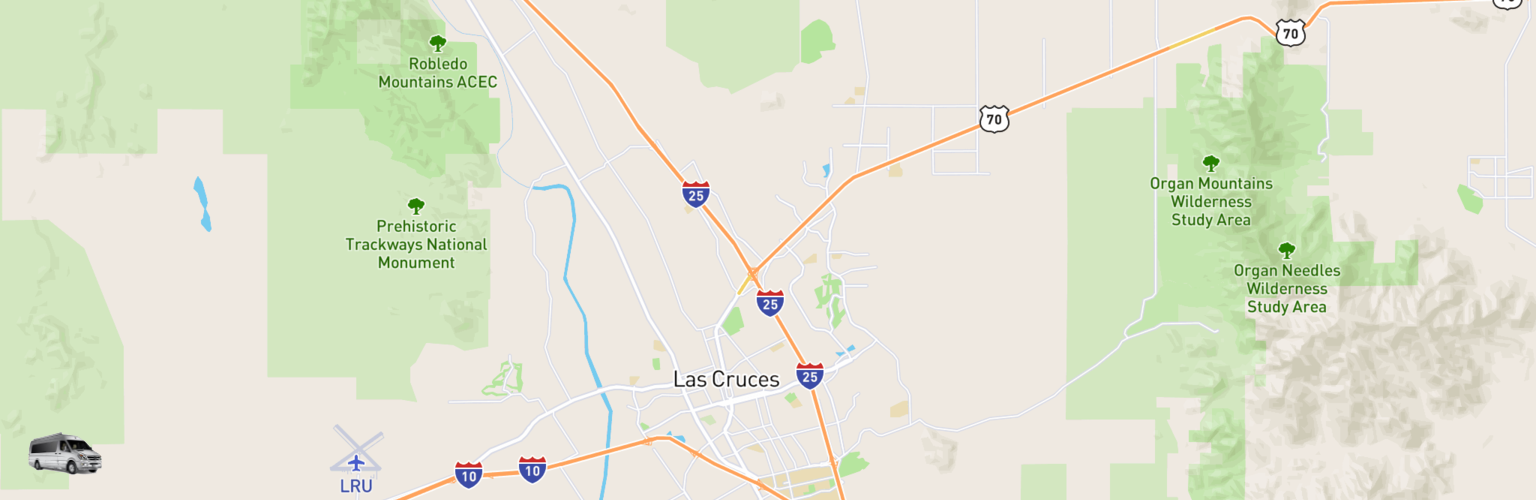 Class B RV Rentals Map Las Cruces, NM