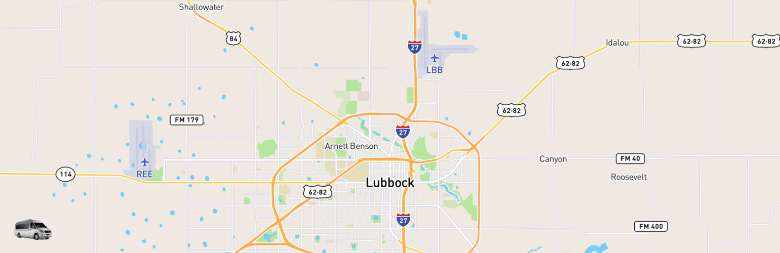 Class B RV Rentals Map Lubbock, TX