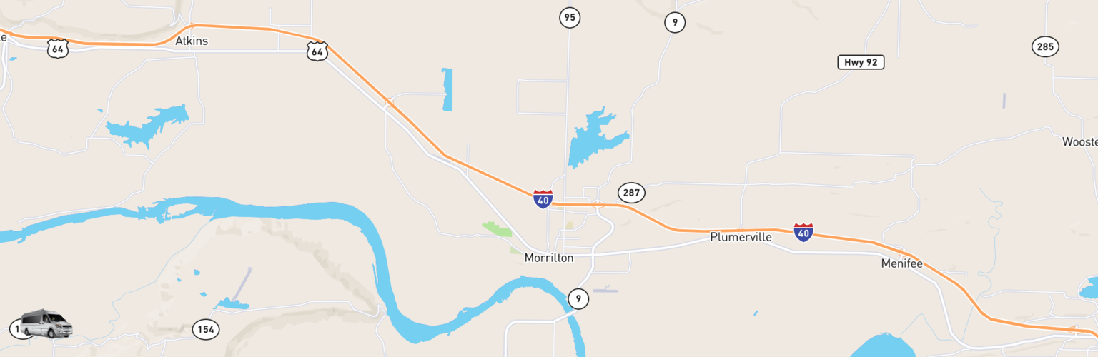 Class B RV Rentals Map Morrilton, AR