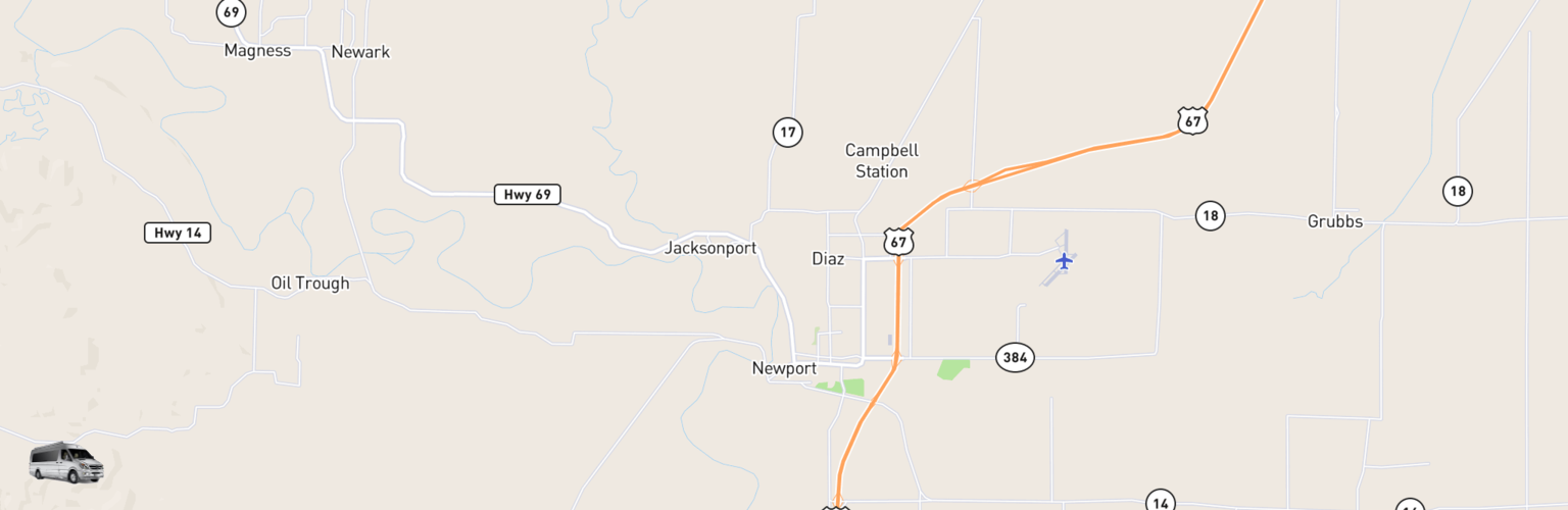 Class B RV Rentals Map Newport, AR