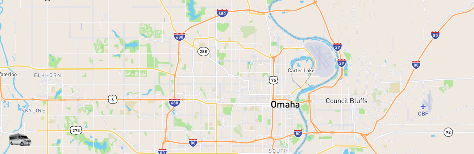 Class B RV Rentals Map Omaha, NE