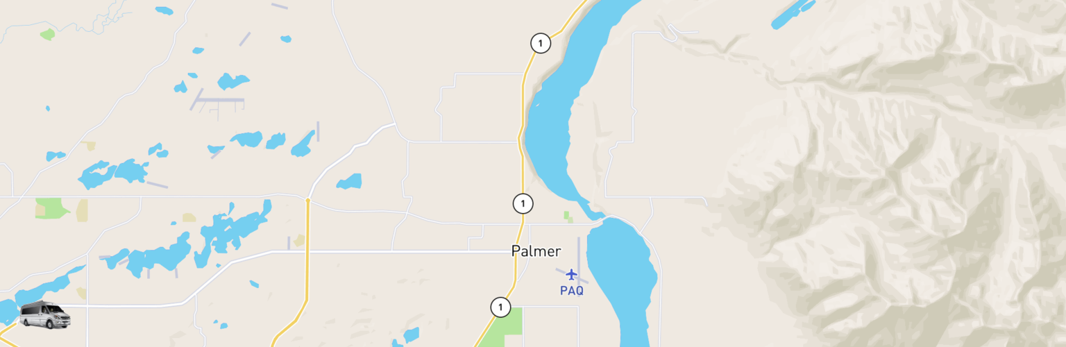 Class B RV Rentals Map Palmer, AK