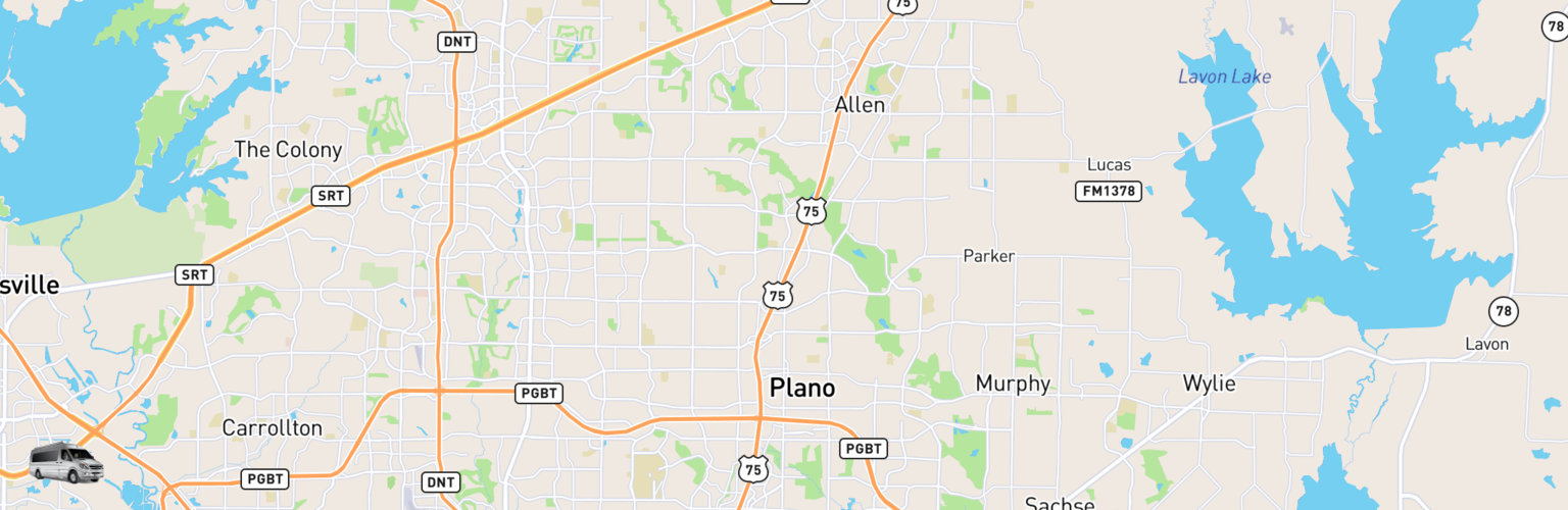 Class B RV Rentals Map Plano, TX