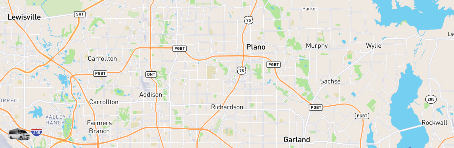 Class B RV Rentals Map Richardson, TX