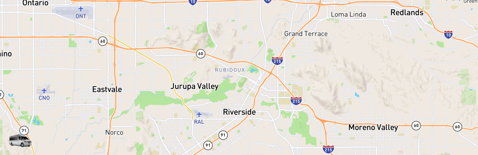 Class B RV Rentals Map Riverside, CA