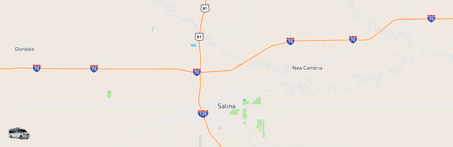 Class B RV Rentals Map Salina, KS