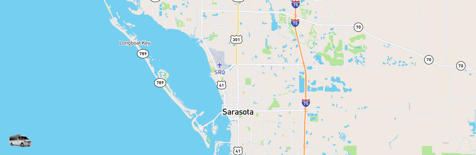 Class B RV Rentals Map Sarasota, FL