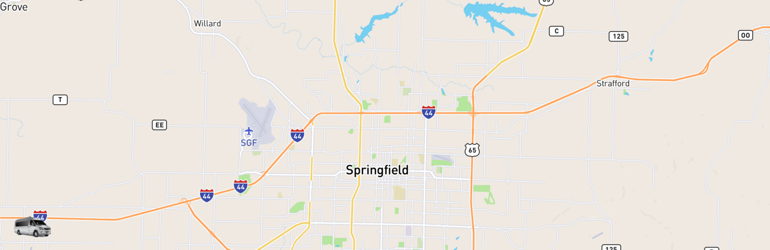 Class B RV Rentals Map Springfield, MO