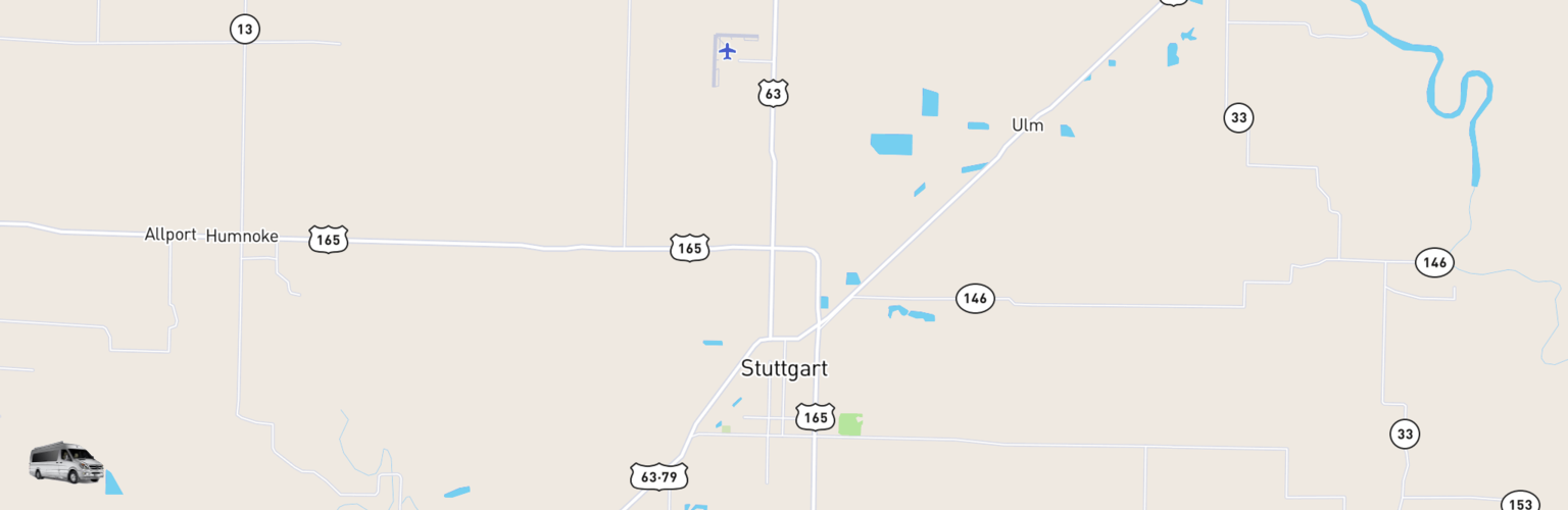 Class B RV Rentals Map Stuttgart, AR