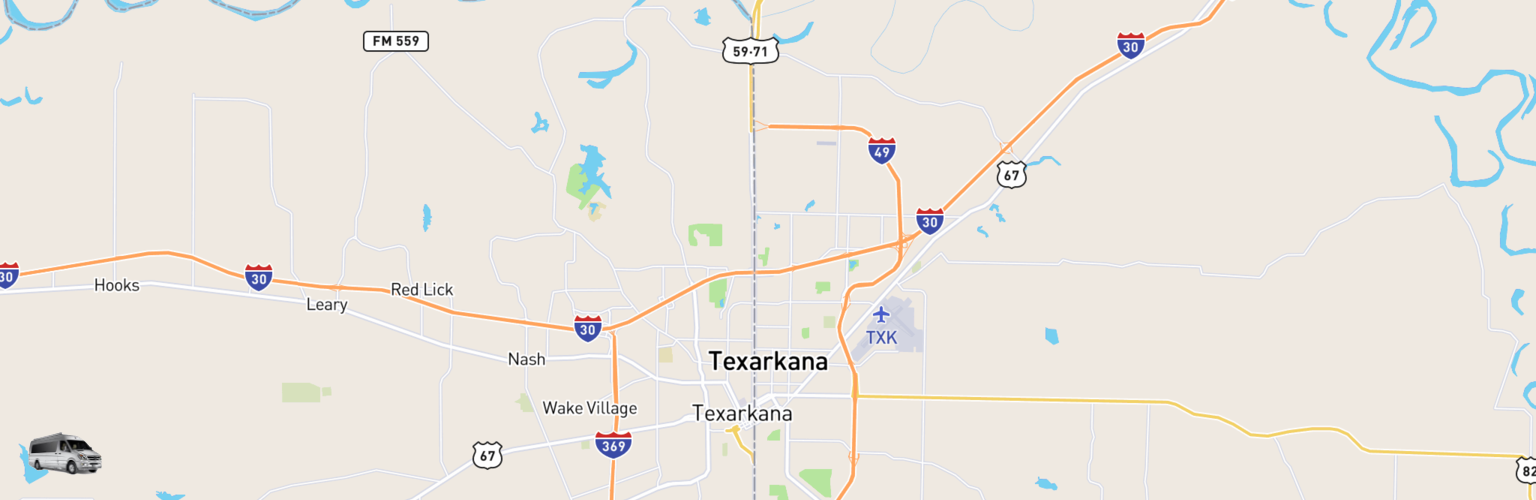 Class B RV Rentals Map Texarkana, AR