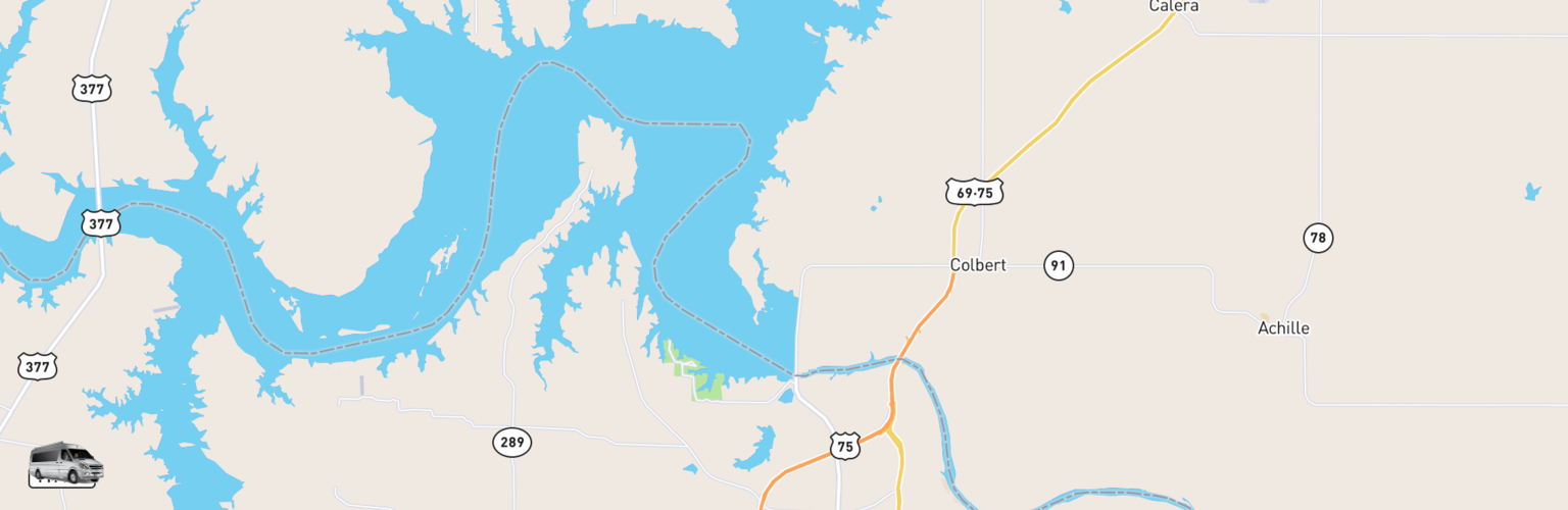Class B RV Rentals Map Texoma, TX