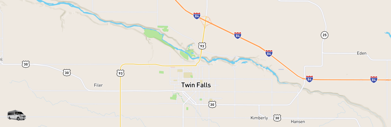Class B RV Rentals Map Twin Falls, ID