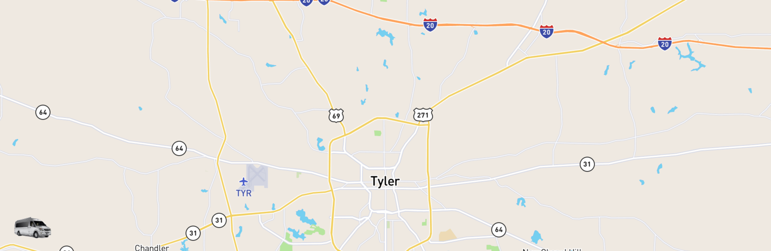 Class B RV Rentals Map Tyler, TX