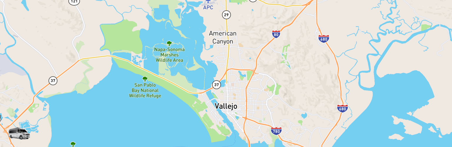 Class B RV Rentals Map Vallejo, CA