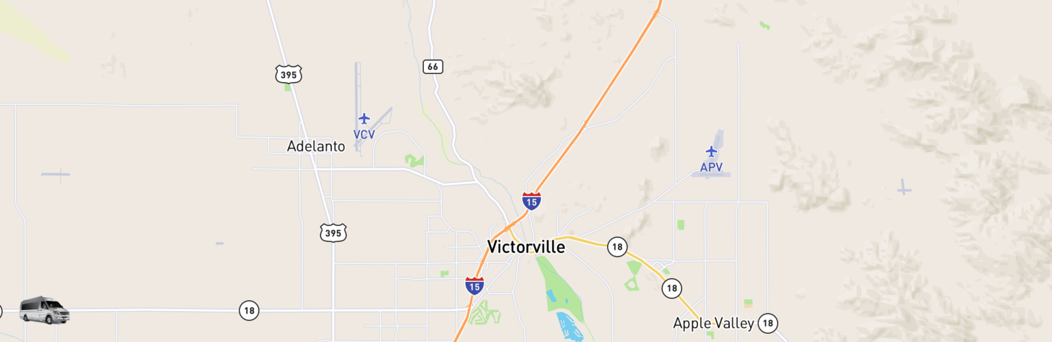 Class B RV Rentals Map Victorville, CA