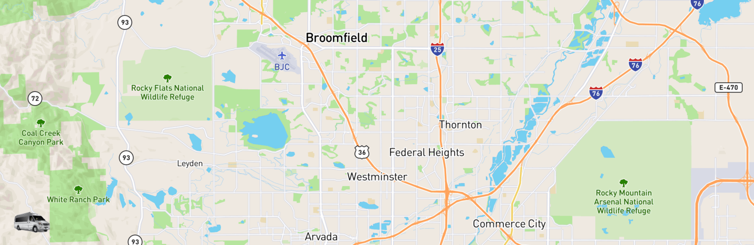 Class B RV Rentals Map Westminster, CO