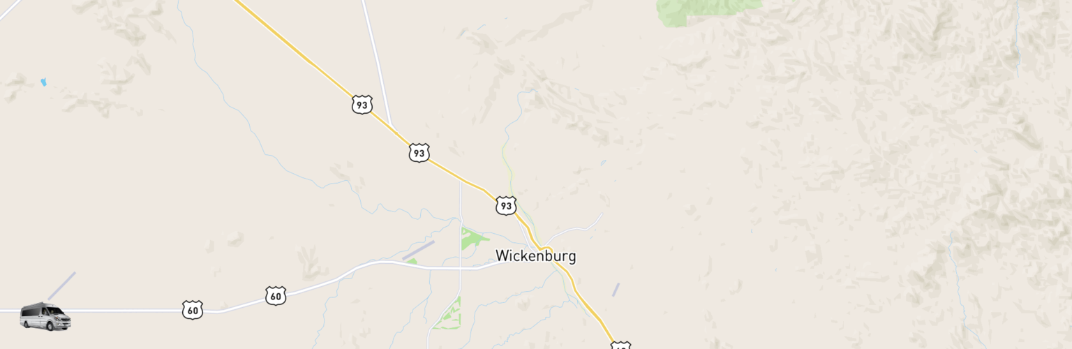 Class B RV Rentals Map Wickenburg, AZ