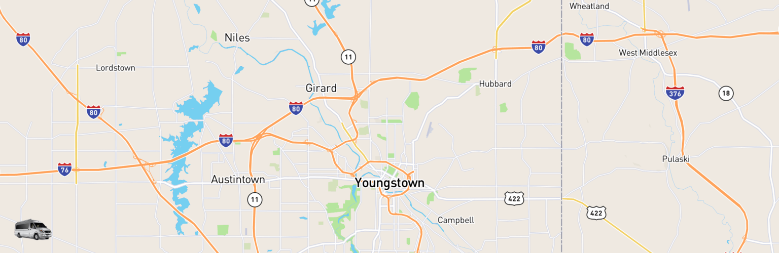 Class B RV Rentals Map Youngstown, OH