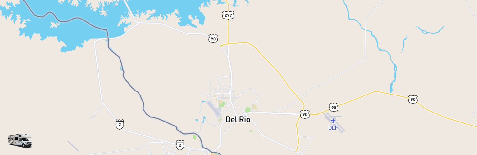 Class C RV Rentals Map Del Rio, TX