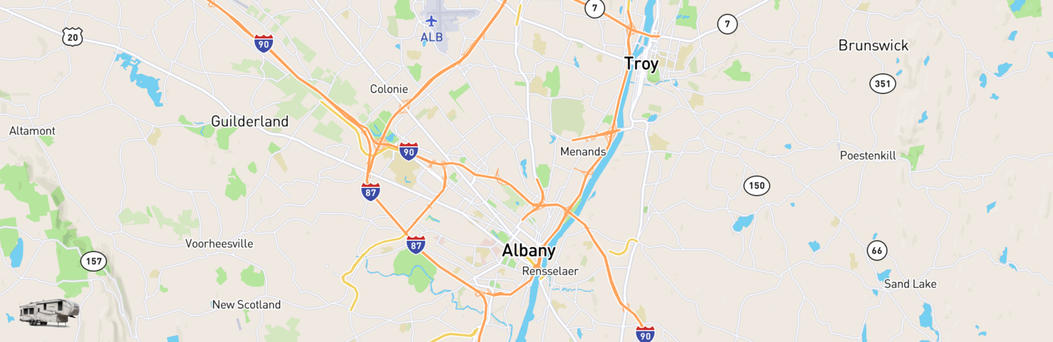 Fifth Wheel Rentals Map Albany, NY