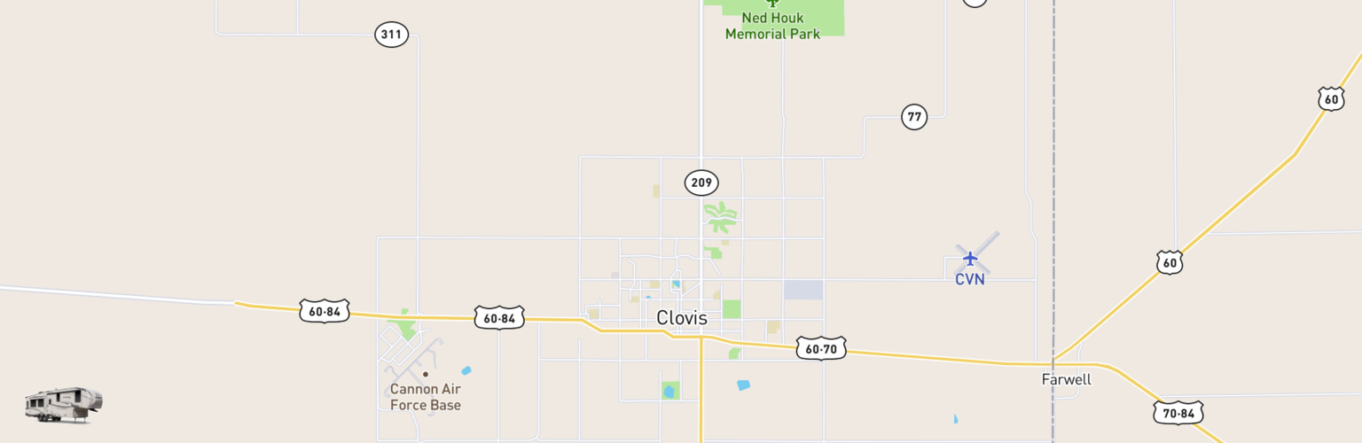 Fifth Wheel Rentals Map Clovis, NM