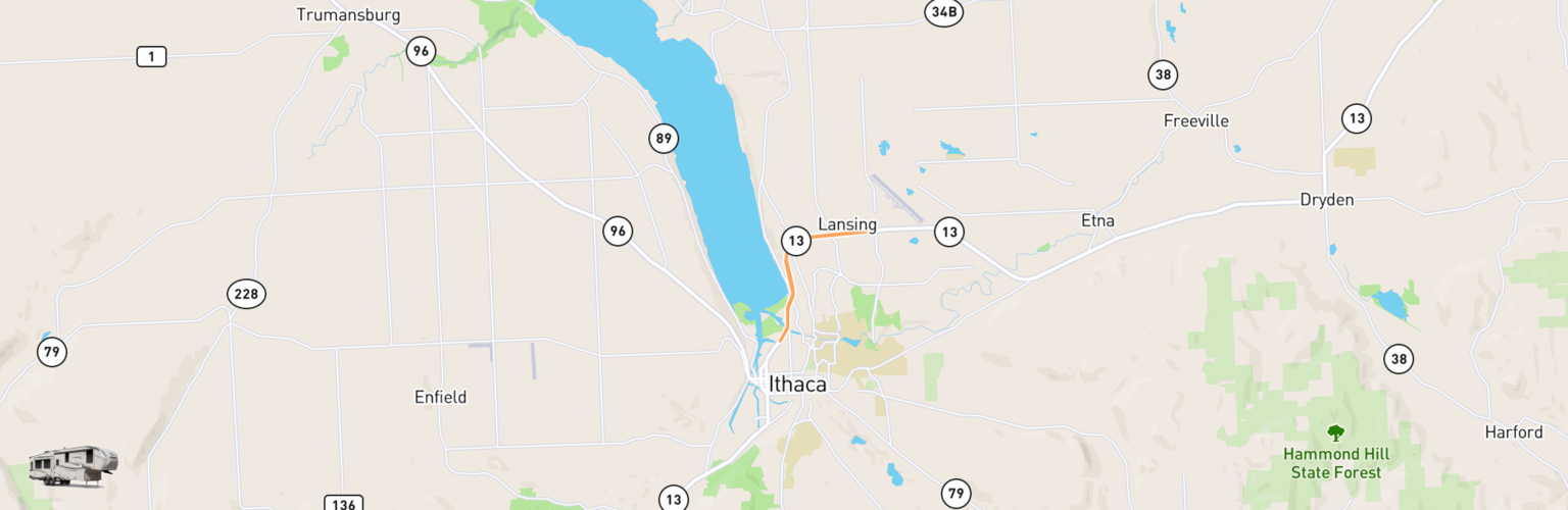 Fifth Wheel Rentals Map Ithaca, NY
