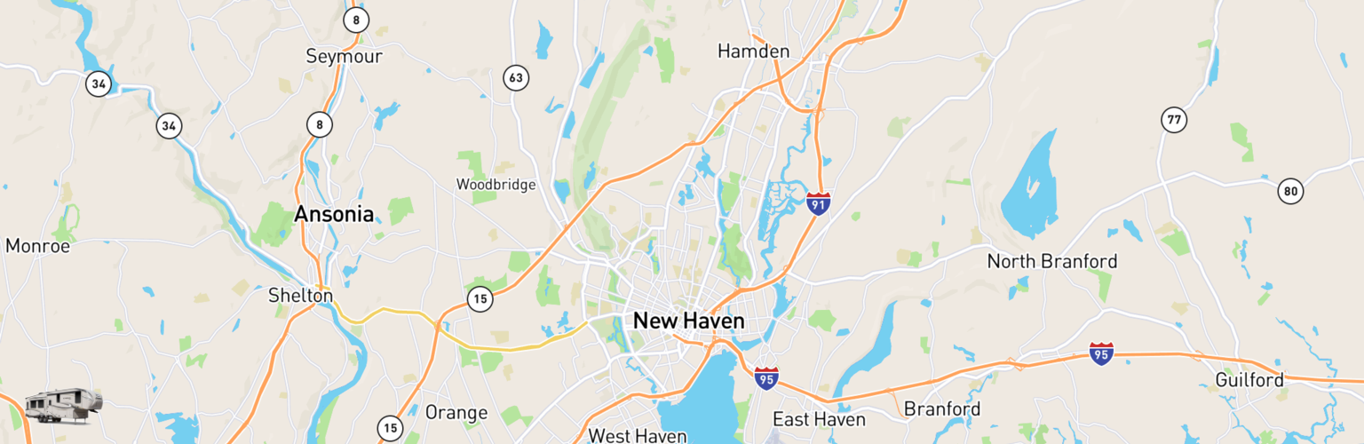 Fifth Wheel Rentals Map New Haven, CT