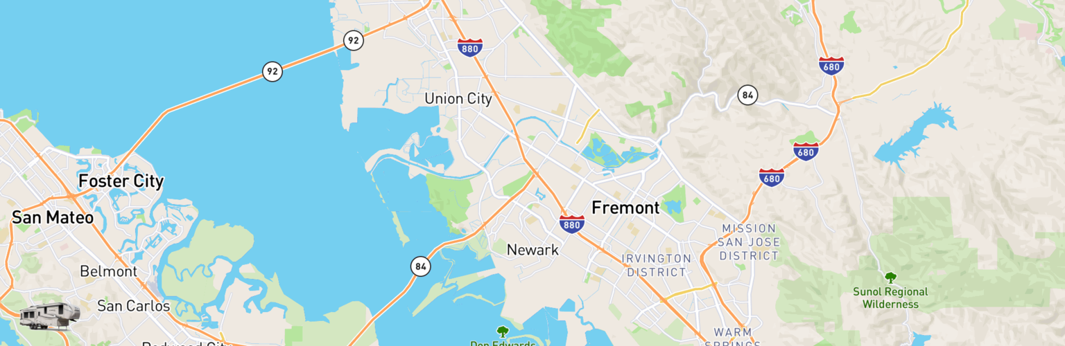 Fifth Wheel Rentals Map Newark, CA