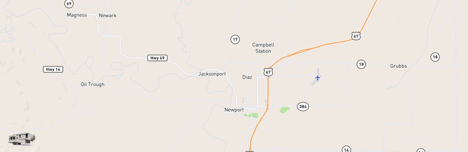 Fifth Wheel Rentals Map Newport, AR