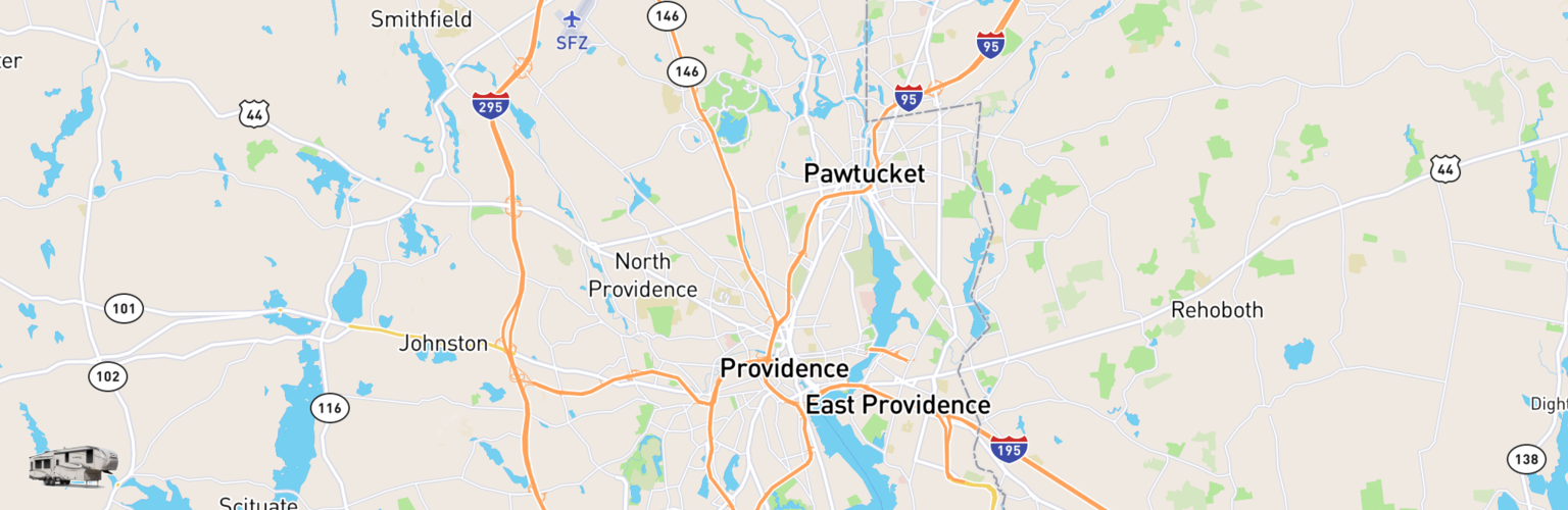 Fifth Wheel Rentals Map Providence, RI