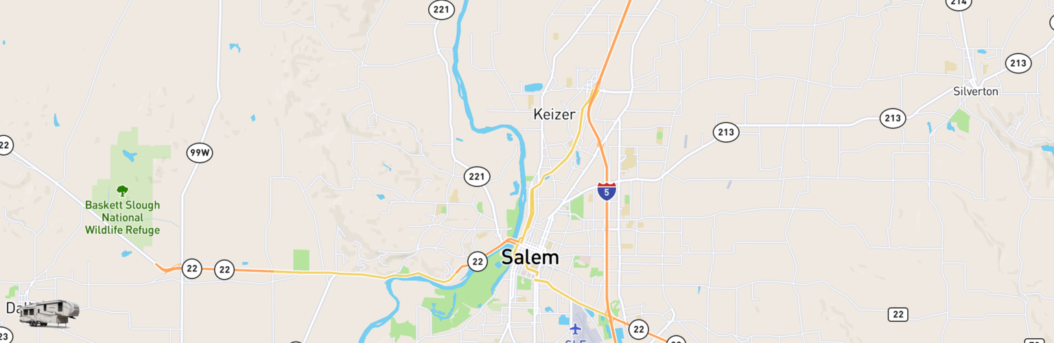 Fifth Wheel Rentals Map Salem, OR