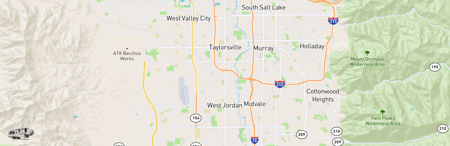 Fifth Wheel Rentals Map West Jordan, UT