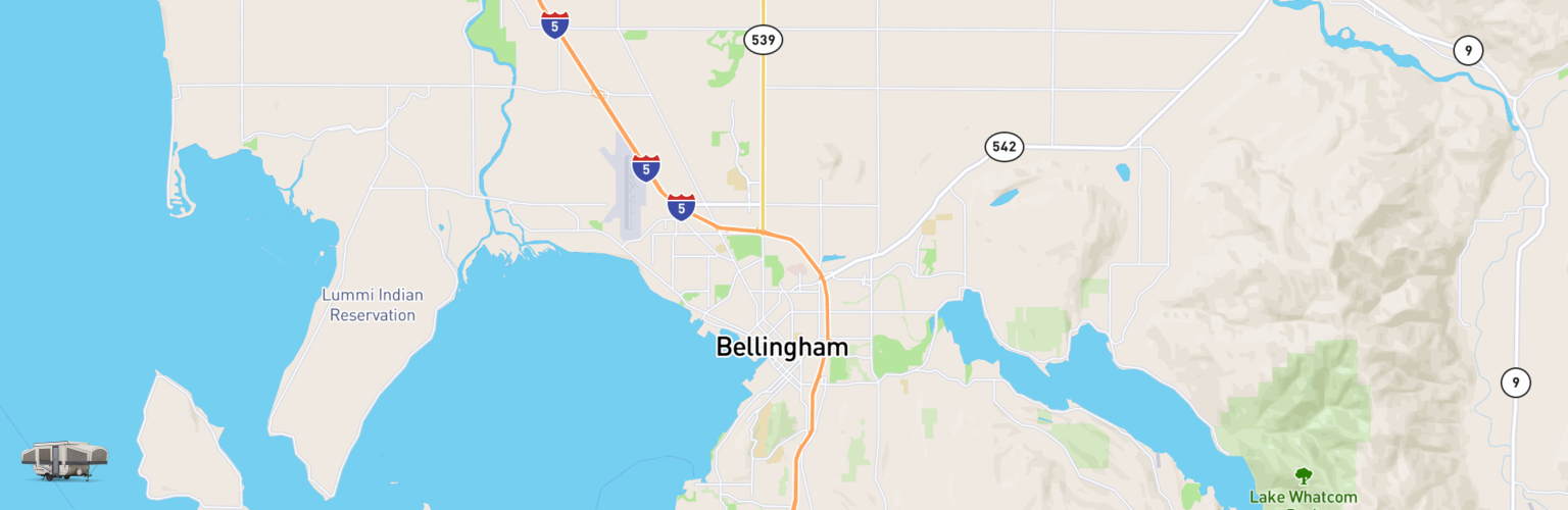 Pop Up Rentals Map Bellingham, WA