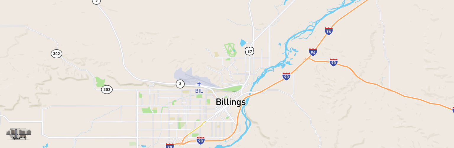 Pop Up Rentals Map Billings, MT